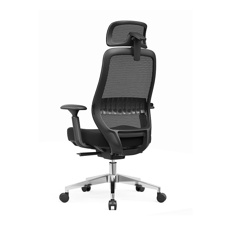 Modern Minimalist Black Executive Office Chair: Ergonomic Design-Swivel Height-Adjustable Gaming Chair For Home Office