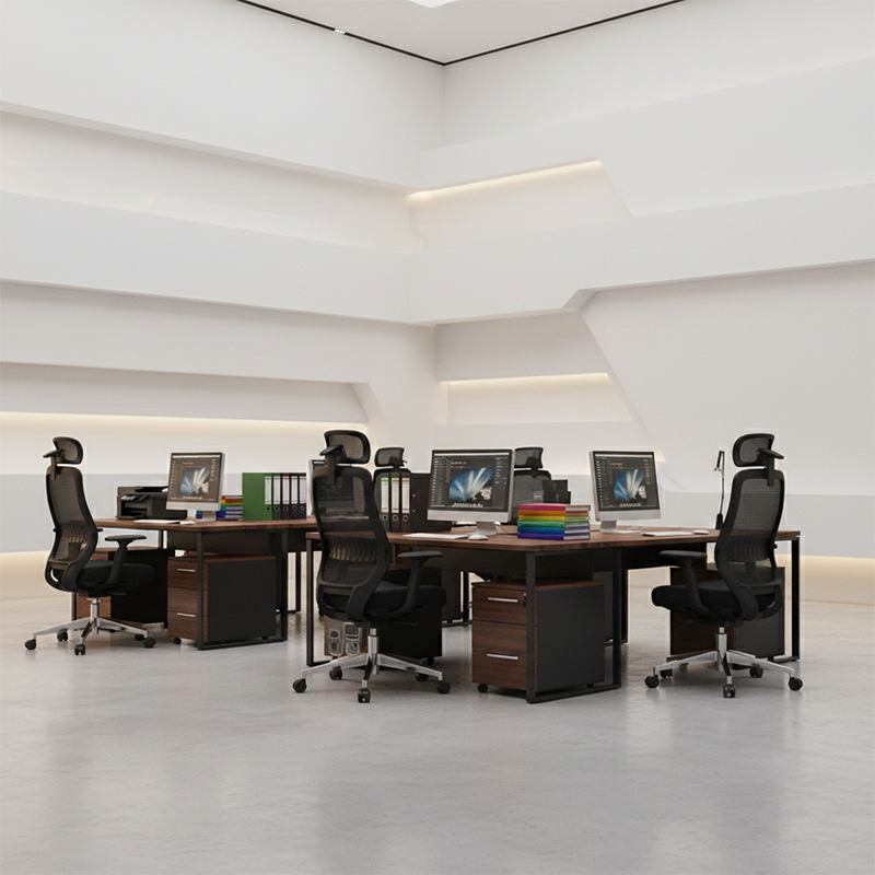 Modern Minimalist Black Executive Office Chair: Ergonomic Design-Swivel Height-Adjustable Gaming Chair For Home Office