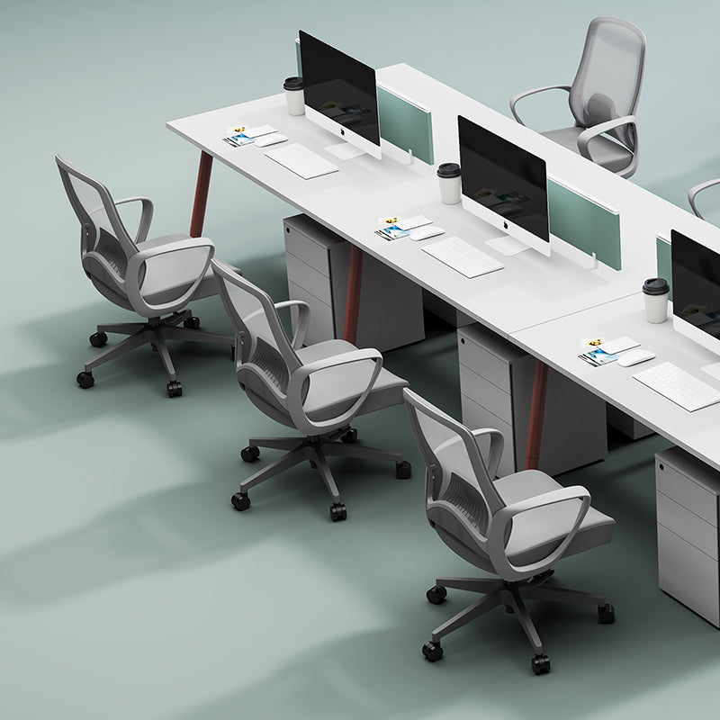 Modern Minimalist Mid-Back Desk Chair: Ergonomic Gaming Chair - Adjustable Headrest & Lumbar Support Swivel Chair For Home Office