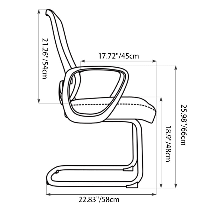Modern Minimalist Executive Reception Chair: Breathable Mesh Gaming Chair - Ergonomic Swivel Desk Chair For Home Office