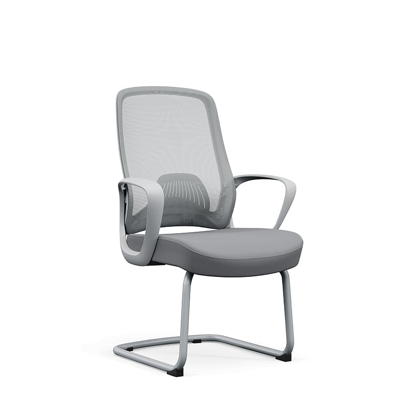 Modern Minimalist Executive Reception Chair: Breathable Mesh Gaming Chair - Ergonomic Swivel Desk Chair For Home Office