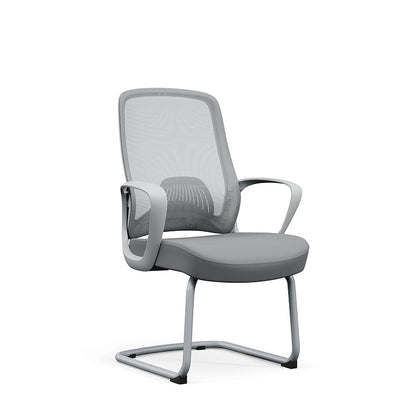 Modern Minimalist Executive Reception Chair: Breathable Mesh Gaming Chair - Ergonomic Swivel Desk Chair For Home Office
