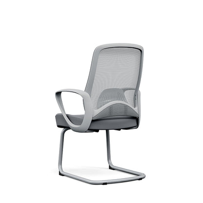 Modern Minimalist Executive Reception Chair: Breathable Mesh Gaming Chair - Ergonomic Swivel Desk Chair For Home Office