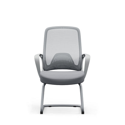 Modern Minimalist Executive Reception Chair: Breathable Mesh Gaming Chair - Ergonomic Swivel Desk Chair For Home Office