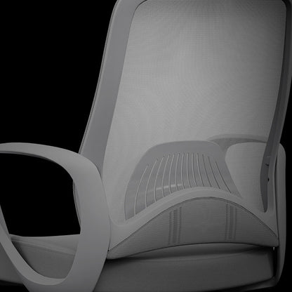 Modern Minimalist Executive Reception Chair: Breathable Mesh Gaming Chair - Ergonomic Swivel Desk Chair For Home Office