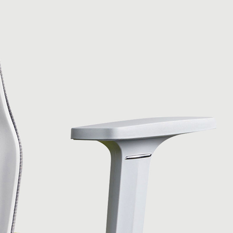 Modern Minimalist Blue & White High-Back Desk Chair: Adjustable Headrest With Coat Hook - Ergonomic Swivel Gaming Chair For Home Office