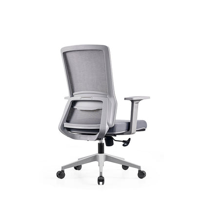 Modern Minimalist Mid-Back Mesh Desk Chair: Ergonomic Design - Swivel Height-Adjustable Gaming Chair For Home Office