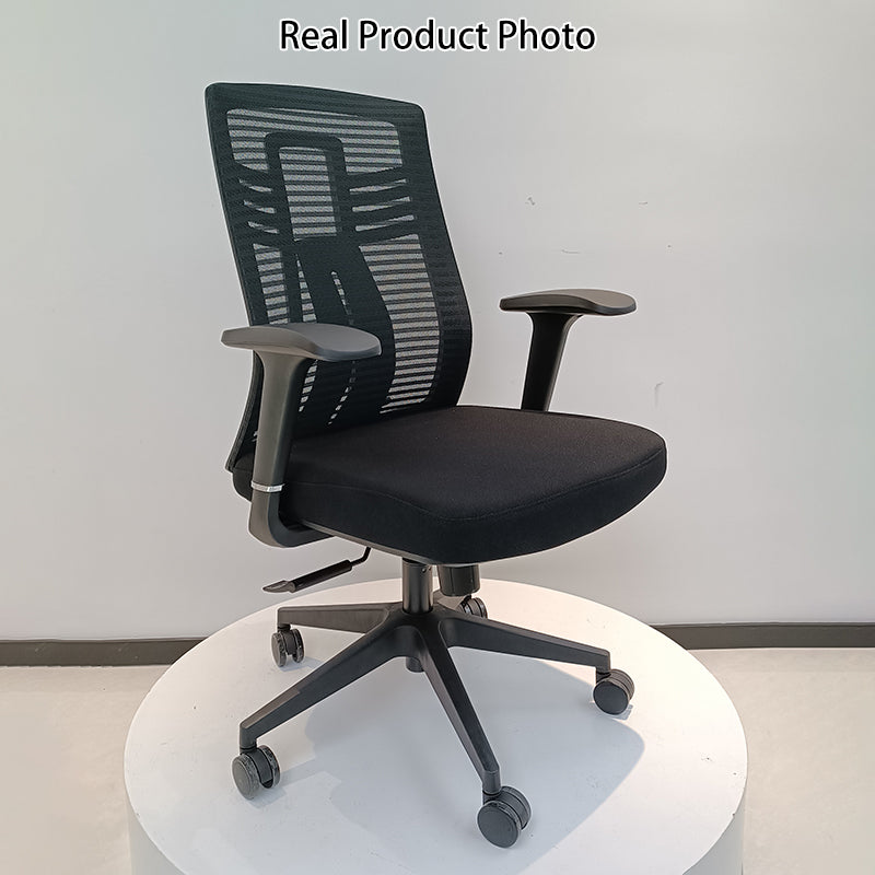Modern Minimalist Swivel Mesh Desk Chair: Backrest & Armrests - Ergonomic Gaming Chair For Home Office