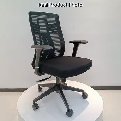 Modern Minimalist Swivel Mesh Desk Chair: Backrest & Armrests - Ergonomic Gaming Chair For Home Office