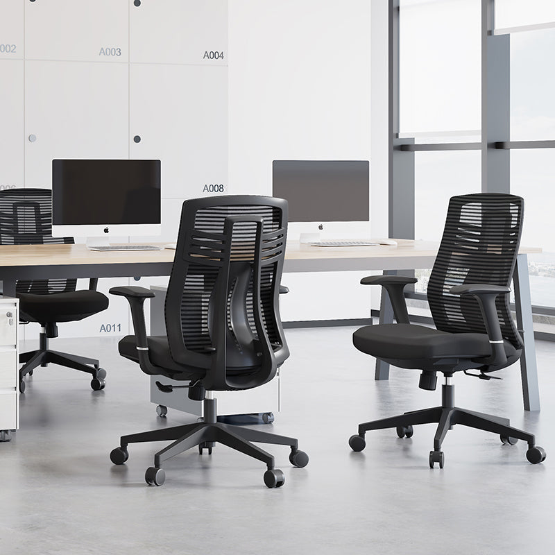 Modern Minimalist Swivel Mesh Desk Chair: Backrest & Armrests - Ergonomic Gaming Chair For Home Office