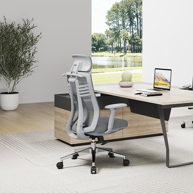 Modern Minimalist Ergonomic High-Back Desk Chair: 4D Armrests - Adjustable Lumbar Support Gaming Chair For Home Office