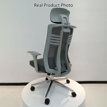 Modern Minimalist Ergonomic High-Back Desk Chair: 4D Armrests - Adjustable Lumbar Support Gaming Chair For Home Office