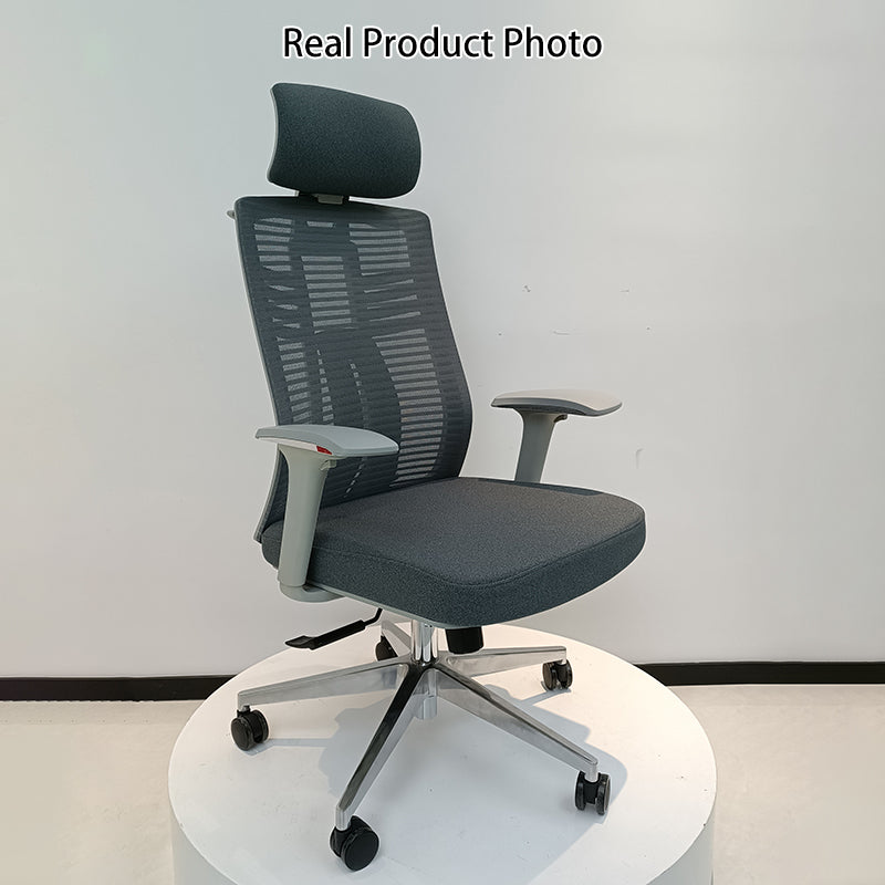 Modern Minimalist Ergonomic High-Back Desk Chair: 4D Armrests - Adjustable Lumbar Support Gaming Chair For Home Office