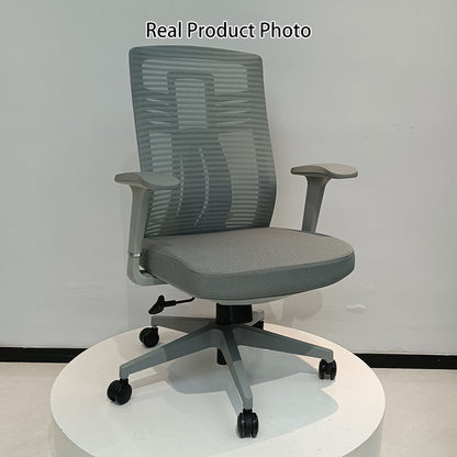 Modern Ergonomic Mid-Back Desk Chair: Breathable Mesh & Lumbar Support - Minimalist Gaming Chair For Home Office