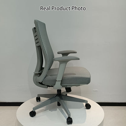 Modern Ergonomic Mid-Back Desk Chair: Breathable Mesh & Lumbar Support - Minimalist Gaming Chair For Home Office