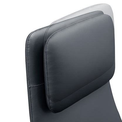 High-End Executive Leather Desk Chair: Modern Minimalist Style - Ergonomic High-Back Office Chair For Home Office