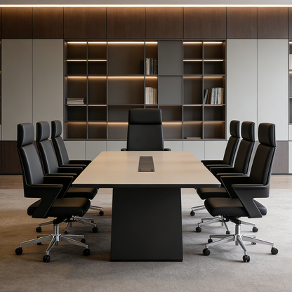 Modern Minimalist High-Back Desk Chair:  Faux Leather Executive Chair - Ergonomic Office Chair For Home Office