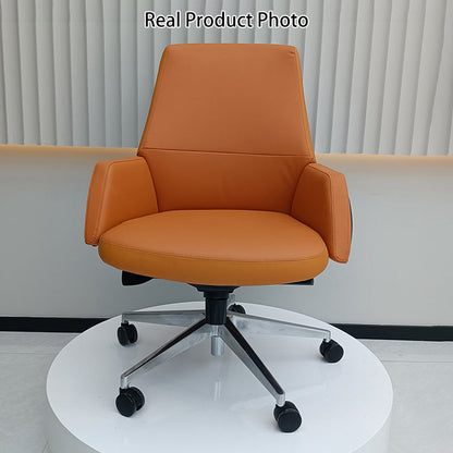 Modern Minimalist Mid-Back Office Chair: Ergonomic Design - Silent-Castor Desk Chair For Home Office