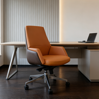 Modern Minimalist Mid-Back Office Chair: Ergonomic Design - Silent-Castor Desk Chair For Home Office