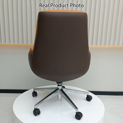 Modern Minimalist Mid-Back Office Chair: Ergonomic Design - Silent-Castor Desk Chair For Home Office