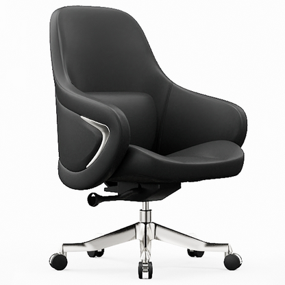 High-End Ergonomic Desk Chair: High-Back Executive Chair - Adjustable Swivel Office Chair For Home Office