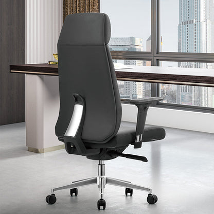 Modern Minimalist High-Back Executive Chair: Ergonomic Office Chair - Height-Adjustable Multifunctional Desk Chair For Home Office