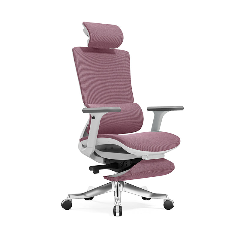 Modern Minimalist High-Back Mesh Chair: Ergonomic Desk Chair - Height-Adjustable Swivel Chair For Home Office