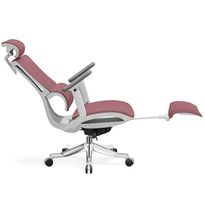 Modern Minimalist High-Back Mesh Chair: Ergonomic Desk Chair - Height-Adjustable Swivel Chair For Home Office