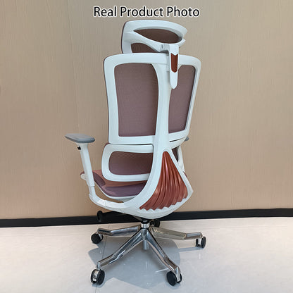 Modern Minimalist High-Back Mesh Chair: Ergonomic Desk Chair - Height-Adjustable Swivel Chair For Home Office