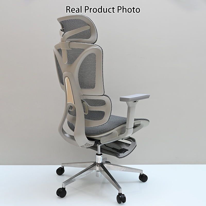 Modern Minimalist Ergonomic High-Back Office Chair: Breathable Mesh - Reclining Gaming Office Chair With Footrest For Home Office