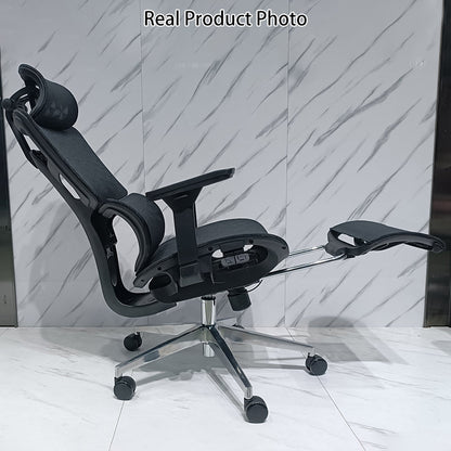 Modern Minimalist High-Back Desk Chair: Ergonomic Mesh Chair - 3D Armrest Height-Adjustable Gaming Office Chair For Home Office