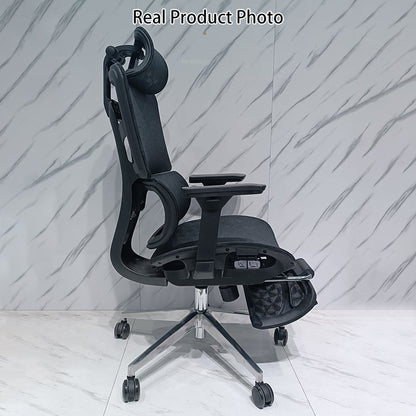 Modern Minimalist High-Back Desk Chair: Ergonomic Mesh Chair - 3D Armrest Height-Adjustable Gaming Office Chair For Home Office