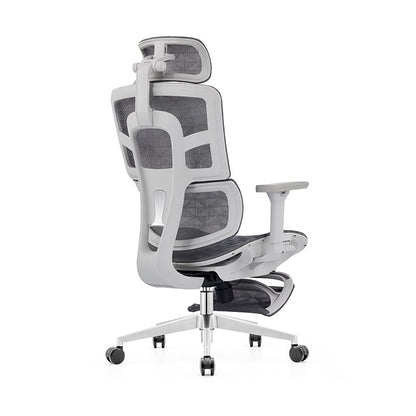Modern Minimalist High-Back Executive Office Chair: Ergonomic Mesh Chair - Height-Adjustable Desk Chair For Home Office