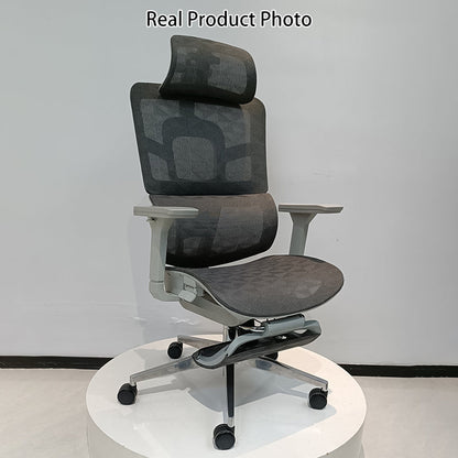 Modern Minimalist High-Back Executive Office Chair: Ergonomic Mesh Chair - Height-Adjustable Desk Chair For Home Office
