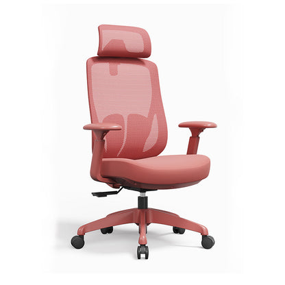 Modern Minimalist Ergonomic Desk Chair: 4D Headrest & Breathable Mesh Fabric - High-Back Gaming Chair For Home Office