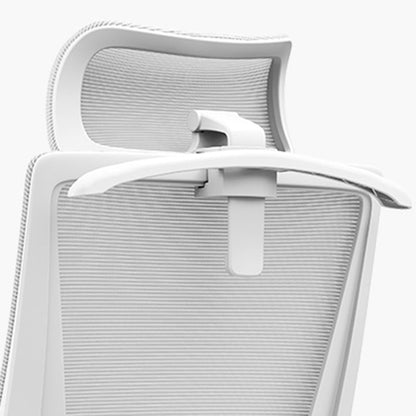 Modern Minimalist Blue-Cushioned High-Back Desk Chair: Breathable Mesh Fabric - Ergonomic Office Chair For Home Office