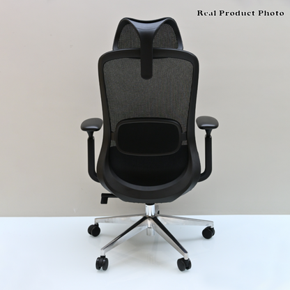 Modern Minimalist Executive High-Back Office Chair: 4D Adjustable Armrests & Headrest - Ergonomic Desk Chair For Home Office