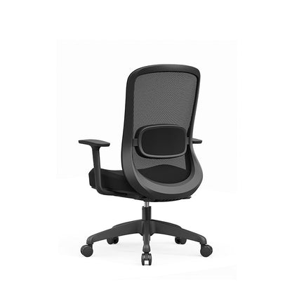 Modern Minimalist Mid-Back Desk Chair: Lumbar Support Design - Ergonomic Office Chair For Home Office