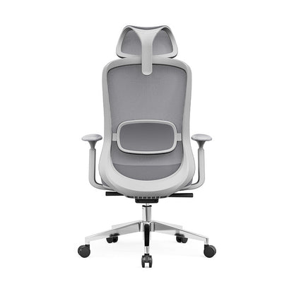 Modern Minimalist High-Back Breathable Mesh Office Chair: Adjustable Lumbar Support - Ergonomic Desk Chair For Home Office