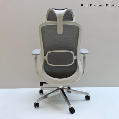 Modern Minimalist High-Back Breathable Mesh Office Chair: Adjustable Lumbar Support - Ergonomic Desk Chair For Home Office