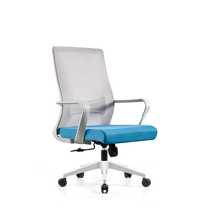Modern Minimalist Ergonomic Desk Chair: Breathable Mesh & Lumbar Support - Height-Adjustable Office Chair For Home Office