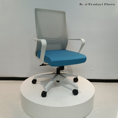Modern Minimalist Ergonomic Desk Chair: Breathable Mesh & Lumbar Support - Height-Adjustable Office Chair For Home Office