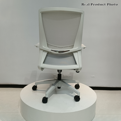 Modern Minimalist Ergonomic Desk Chair: Breathable Mesh & Lumbar Support - Height-Adjustable Office Chair For Home Office