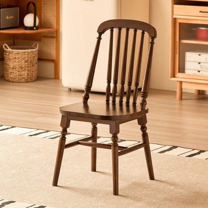 Traditional Vintage Square Cushion Solid Wood Velvet Sponge Backrest Sturdy For Dining Room