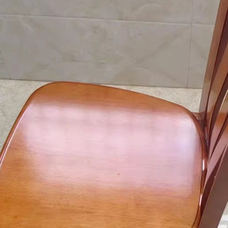 Modern Minimalist Rectangular Seat Solid Wood Dining Chair Backrest High Weight Capacity For Dining Room