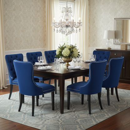 Modern Minimalist Curved Cushion Velvet Fabric Solid Wood Sponge Dining Chair Backrest For Dining Room