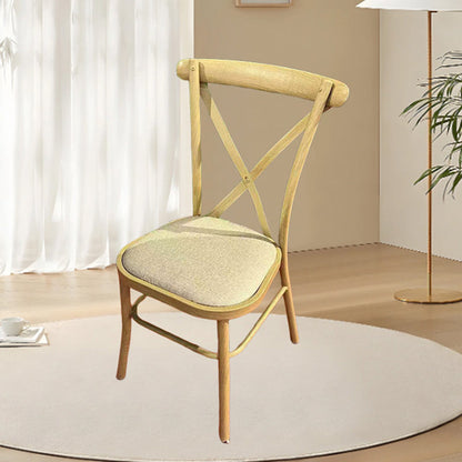 Modern Minimalist Curved PU Leather Wooden Board Sponge Dining Chair Backrest For Dining Room