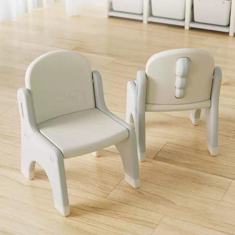 Modern Minimalist Curved Polyethylene Kids' Chair Backrest For Living Room