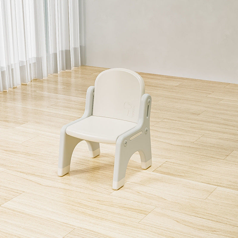Modern Minimalist Curved Polyethylene Kids' Chair Backrest For Living Room