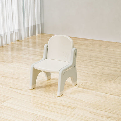 Modern Minimalist Curved Polyethylene Kids' Chair Backrest For Living Room